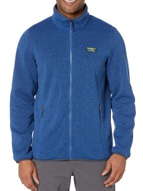 L.L. Bean Sweater Fleece Jacket Medium Blue